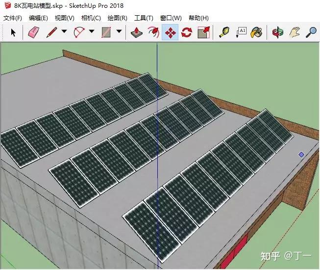 8kw平面屋顶光伏并网电站设计案例附图纸模型